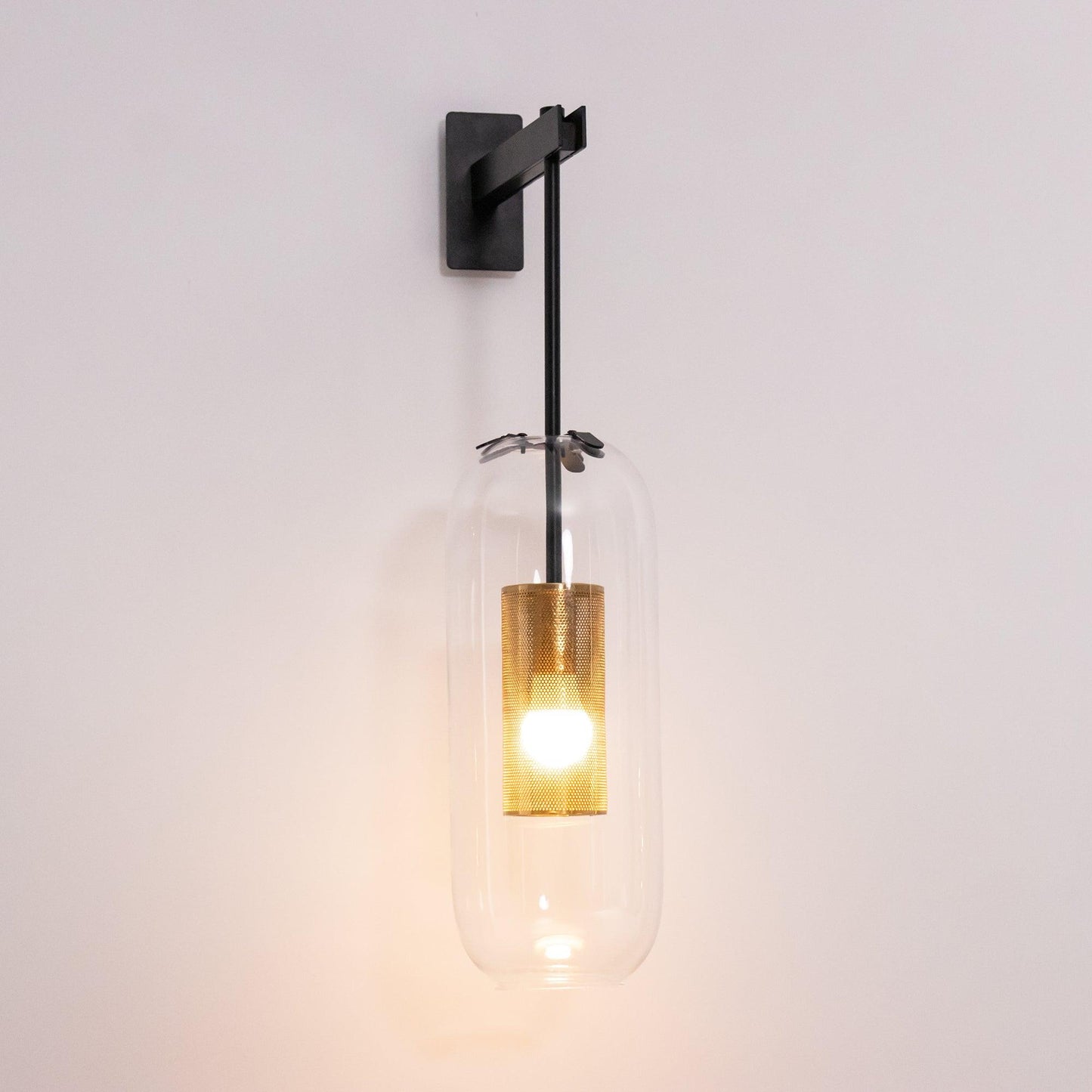 Vadim Wall Lamp | Metal & Glass | Black, Copper, Gold Finish