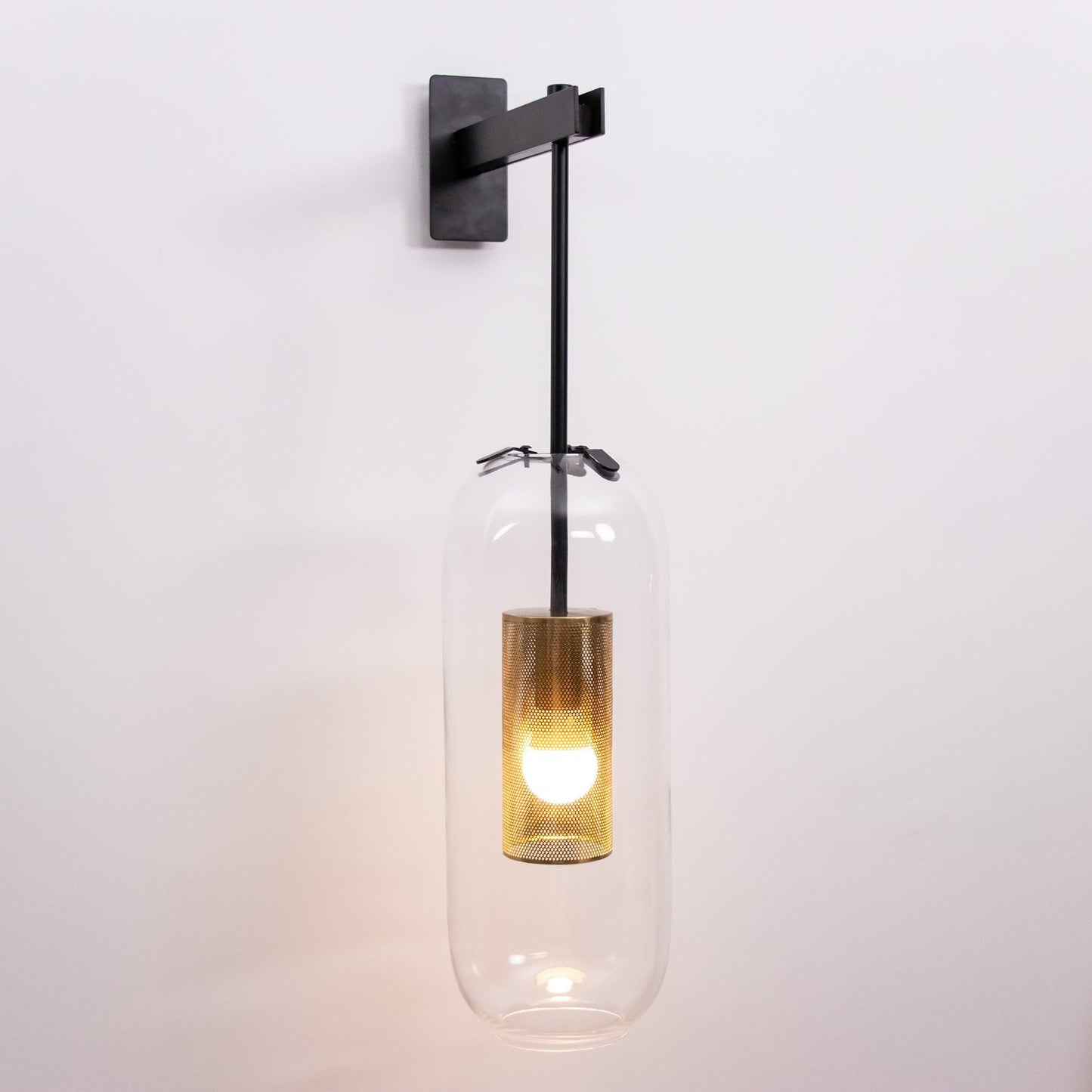 Vadim Wall Lamp | Metal & Glass | Black, Copper, Gold Finish
