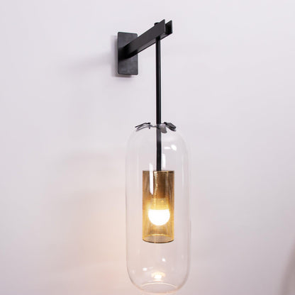 Vadim Wall Lamp | Metal & Glass | Black, Copper, Gold Finish