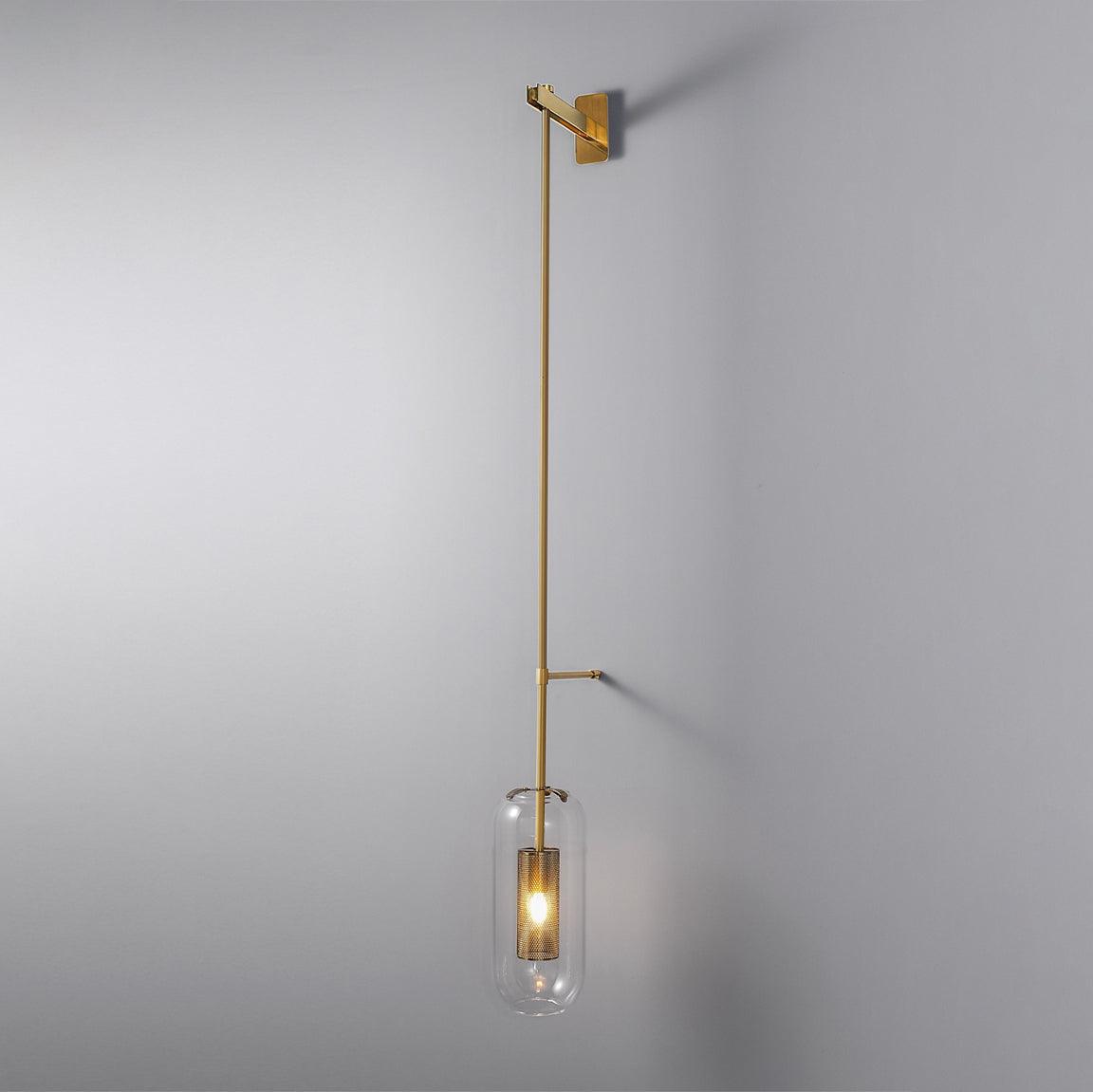 Vadim Wall Lamp Set | Glass & Metal | Black or Gold