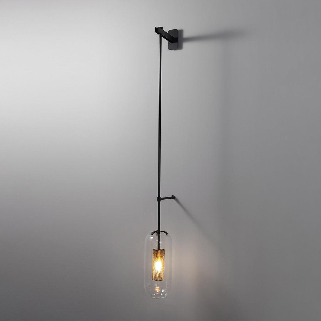 Vadim Wall Lamp Set | Glass & Metal | Black or Gold