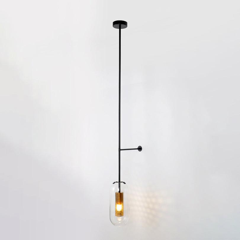 Vadim Wall Lamp Set | Glass & Metal | Black or Gold