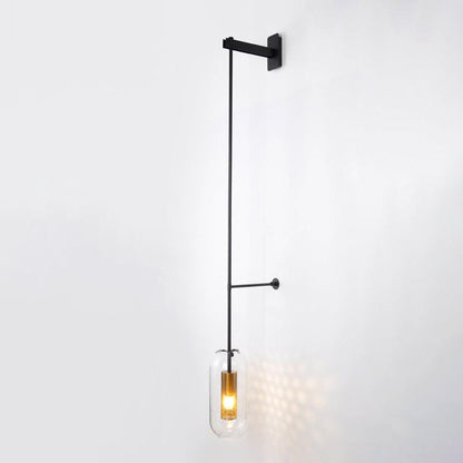 Vadim Wall Lamp Set | Glass & Metal | Black or Gold