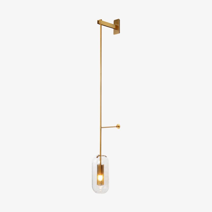 Vadim Wall Lamp Set | Glass & Metal | Black or Gold