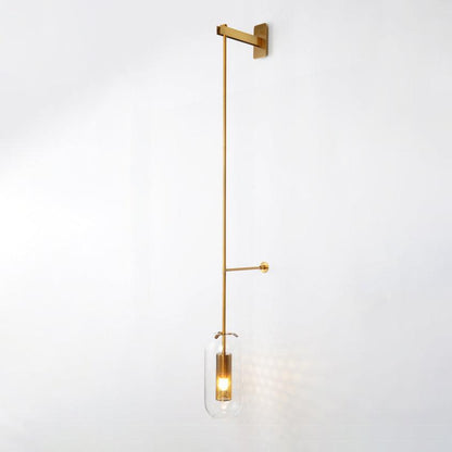 Vadim Wall Lamp Set | Glass & Metal | Black or Gold