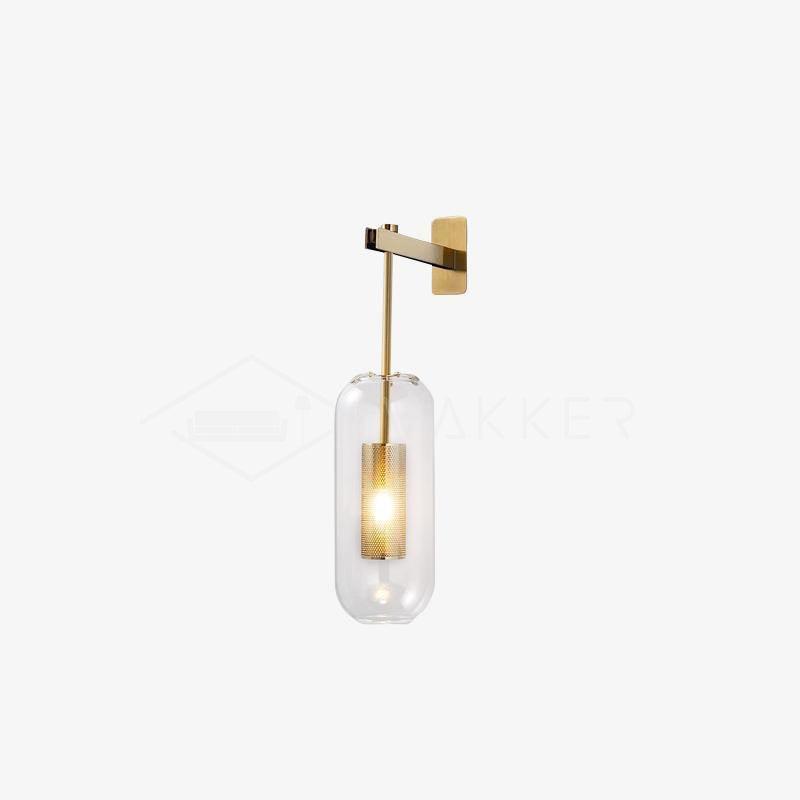 Vadim Wall Lamp | Metal & Glass | Black, Copper, Gold Finish