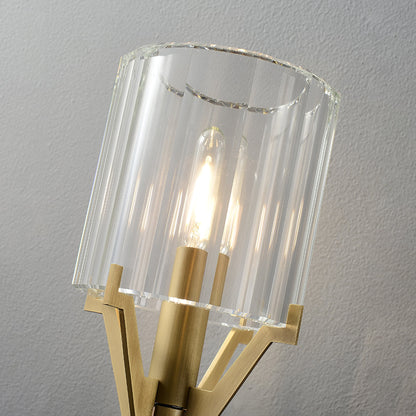 Valdampierre Wall Sconce | Heavy Cut Crystal & Heritage Brass | Indoor Lighting
