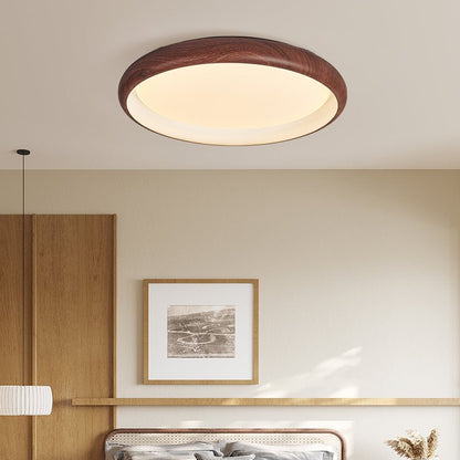 Valencia Ceiling Light | Walnut Finish | 45cm or 55cm Diameter