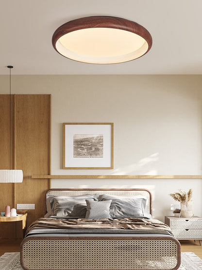 Valencia Ceiling Light | Walnut Finish | 45cm or 55cm Diameter