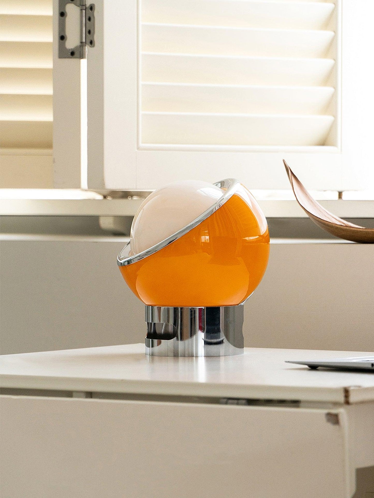 Valeria Table Lamp | Stainless Steel & Glass | Chrome with Colorful Shades