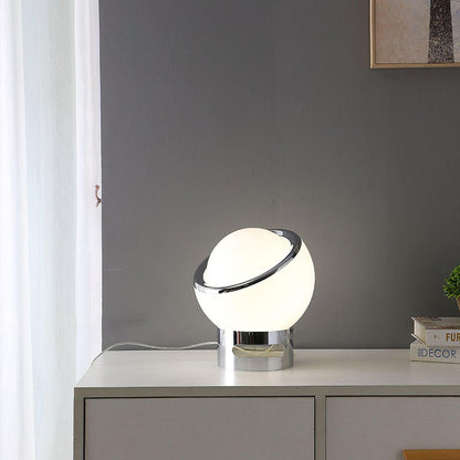 Valeria Table Lamp | Stainless Steel & Glass | Chrome with Colorful Shades