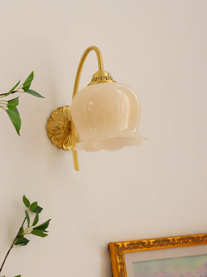 Valley Flower Wall Lamp | Solid Brass & Resin | Set of 2
