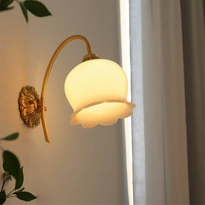 Valley Flower Wall Lamp | Solid Brass & Resin | Set of 2