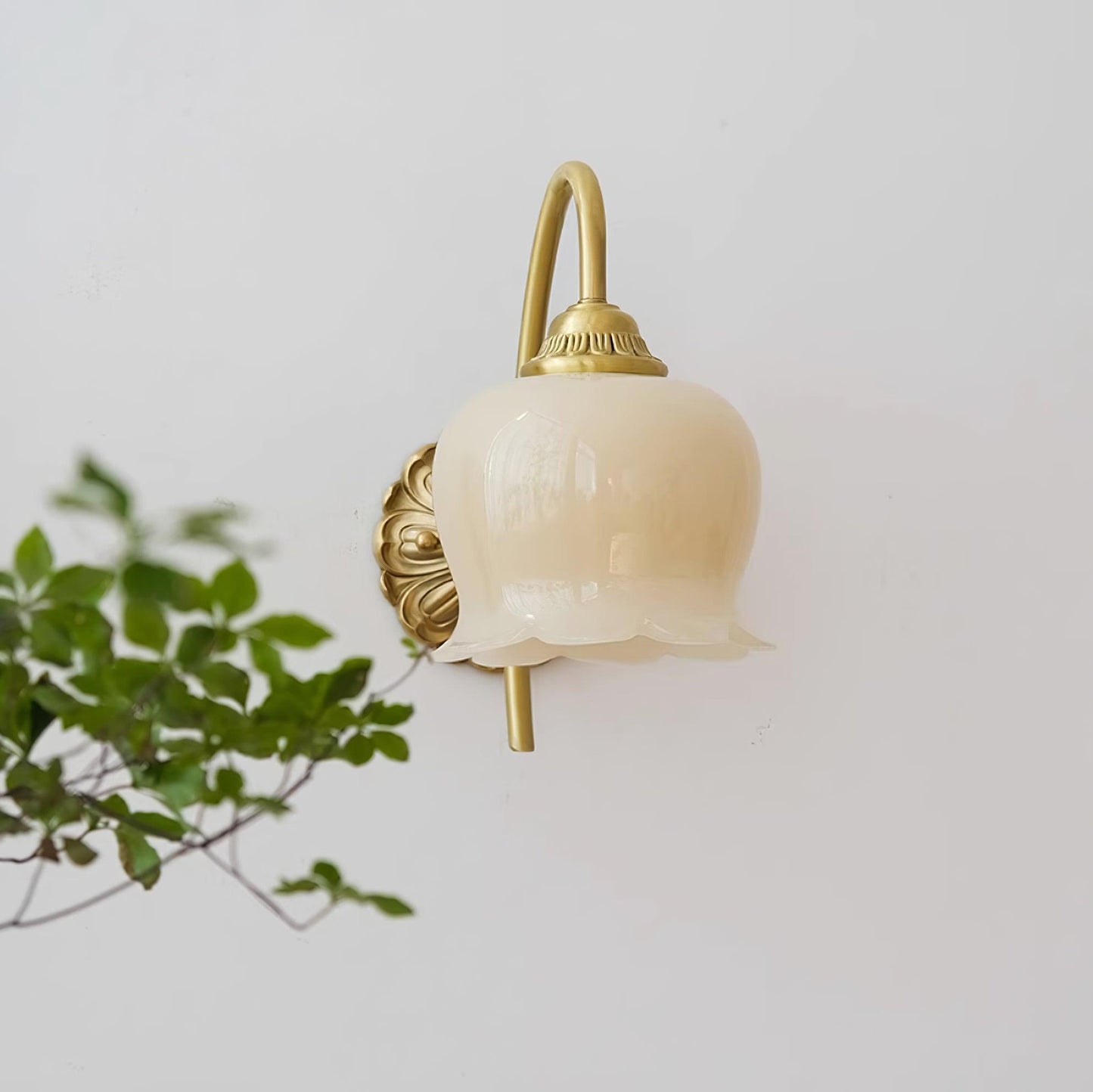 Valley Flower Wall Lamp | Solid Brass & Resin | Set of 2