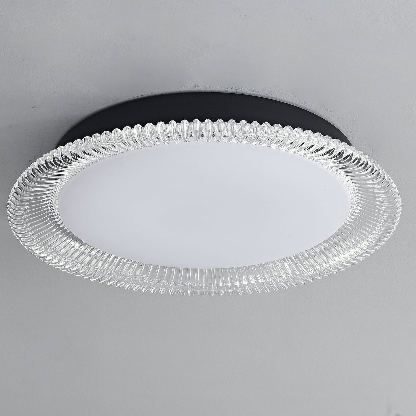 Vanguard Ceiling Light | Metal & Acrylic | Black Finish, 40cm/50cm Diameter