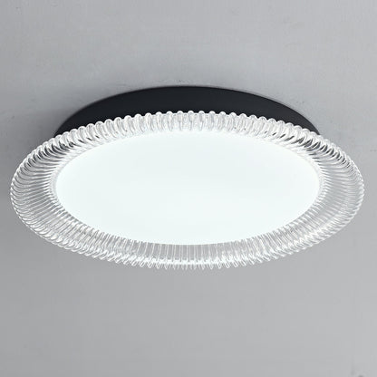 Vanguard Ceiling Light | Metal & Acrylic | Black Finish, 40cm/50cm Diameter
