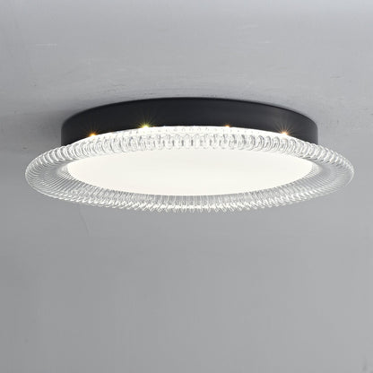 Vanguard Ceiling Light | Metal & Acrylic | Black Finish, 40cm/50cm Diameter