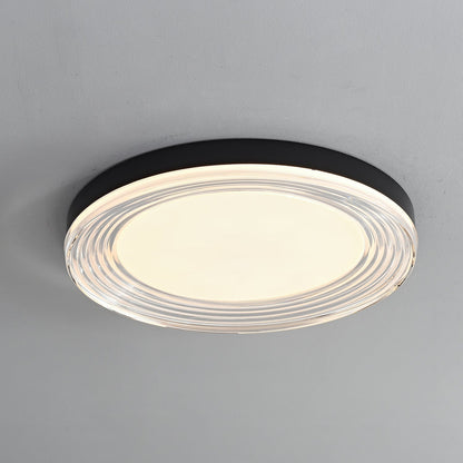 Vanguard Ceiling Light | Metal & Acrylic | Black Finish, 40cm/50cm Diameter