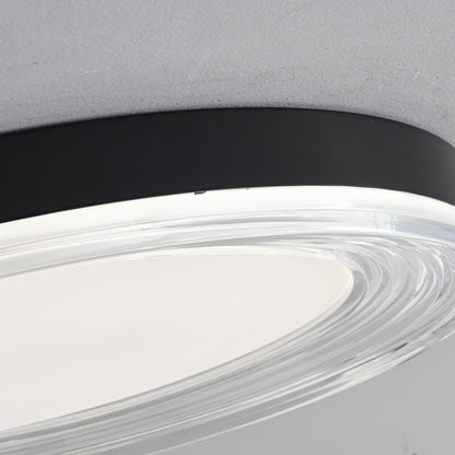 Vanguard Ceiling Light | Metal & Acrylic | Black Finish, 40cm/50cm Diameter