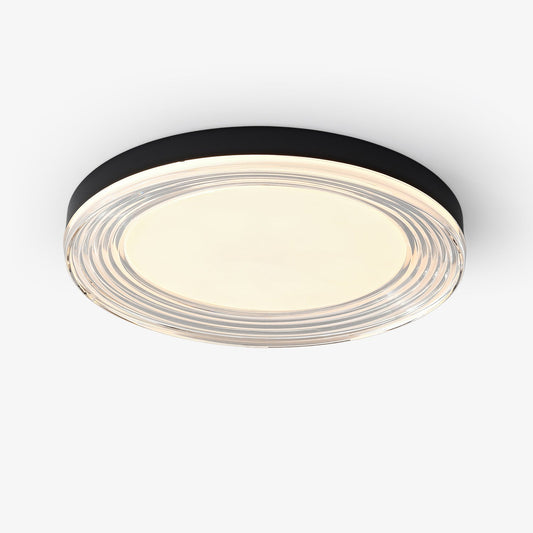 Vanguard Ceiling Light | Metal & Acrylic | Black Finish, 40cm/50cm Diameter
