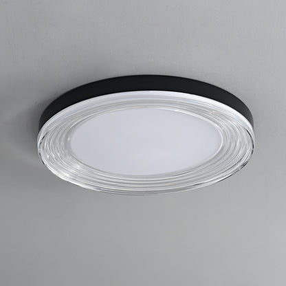 Vanguard Ceiling Light | Metal & Acrylic | Black Finish, 40cm/50cm Diameter