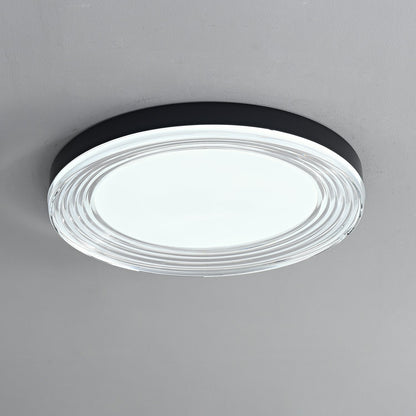 Vanguard Ceiling Light | Metal & Acrylic | Black Finish, 40cm/50cm Diameter
