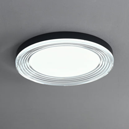 Vanguard Ceiling Light | Metal & Acrylic | Black Finish, 40cm/50cm Diameter