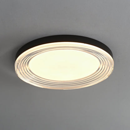 Vanguard Ceiling Light | Metal & Acrylic | Black Finish, 40cm/50cm Diameter