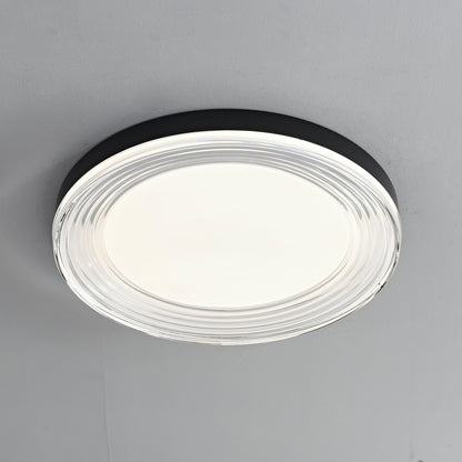 Vanguard Ceiling Light | Metal & Acrylic | Black Finish, 40cm/50cm Diameter