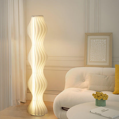 Vapor Floor Lamp | White Iron & Acrylic | Modern Design
