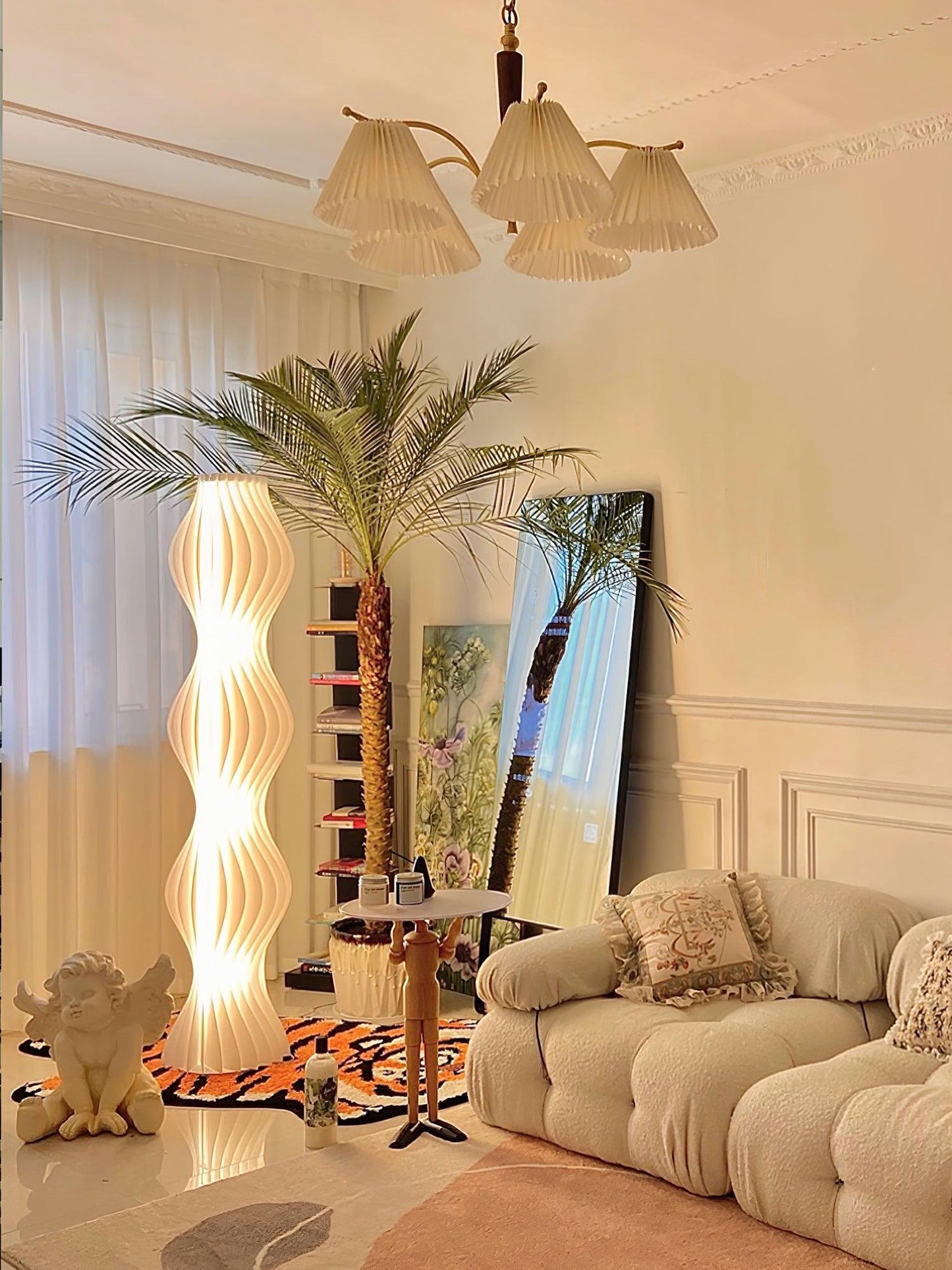Vapor Floor Lamp | White Iron & Acrylic | Modern Design