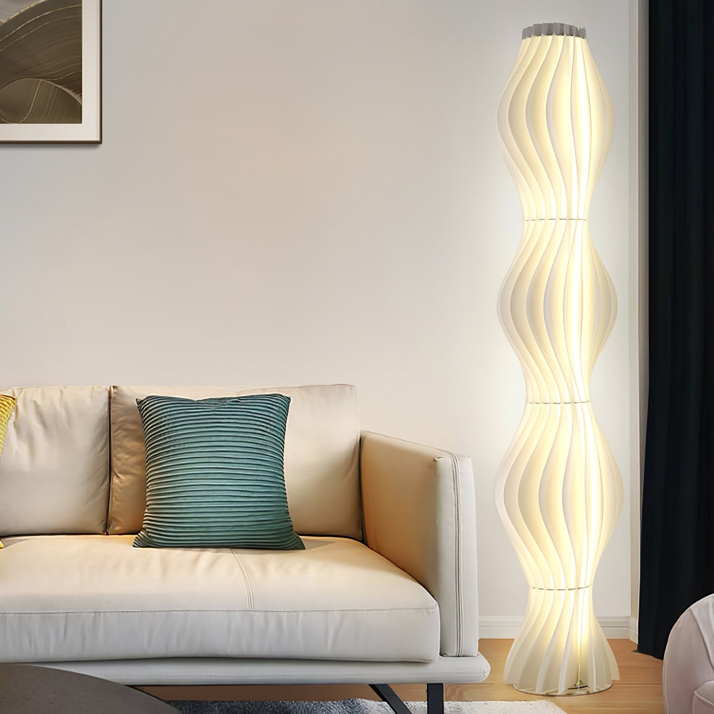Vapor Floor Lamp | White Iron & Acrylic | Modern Design