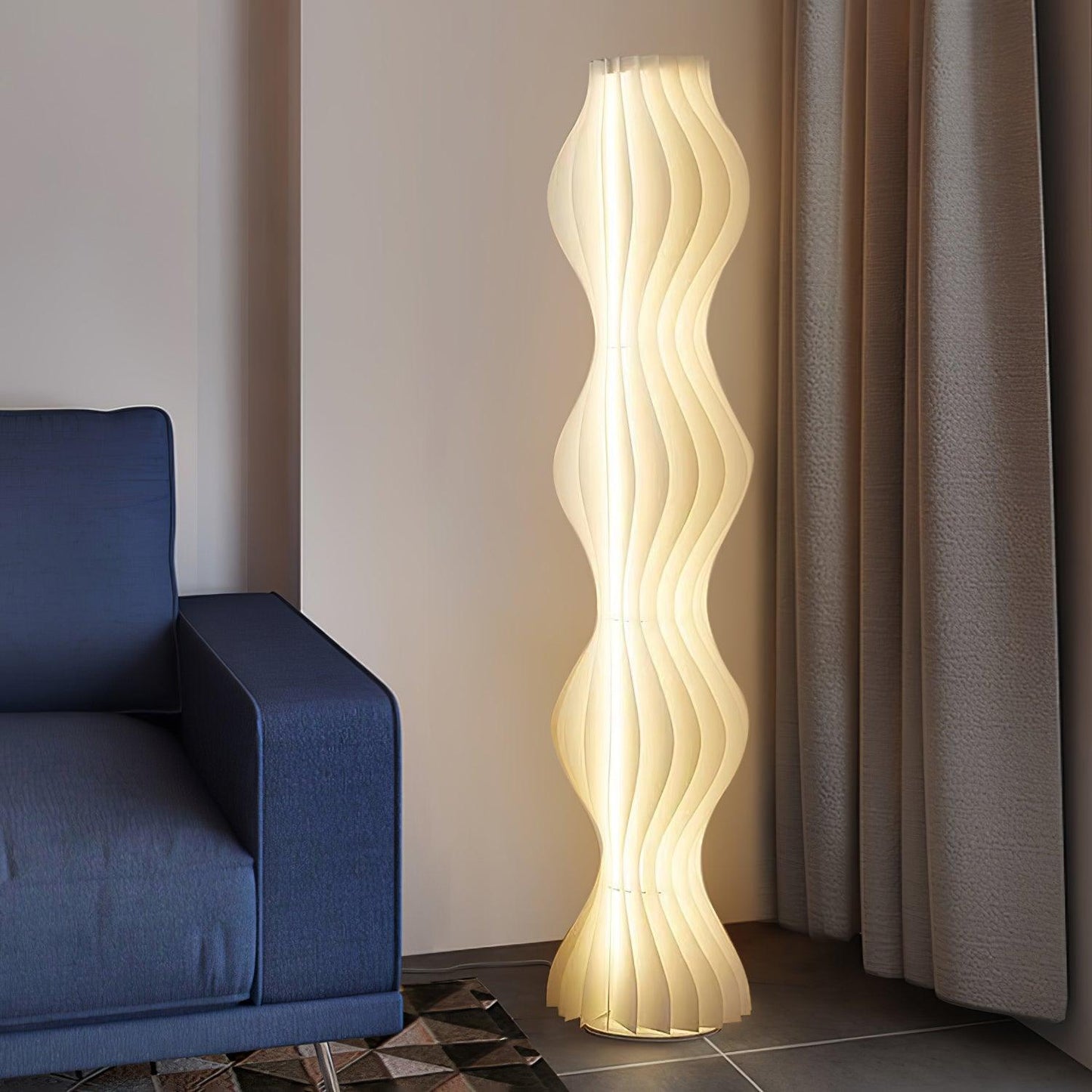 Vapor Floor Lamp | White Iron & Acrylic | Modern Design
