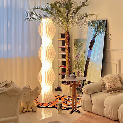Vapor Floor Lamp | White Iron & Acrylic | Modern Design