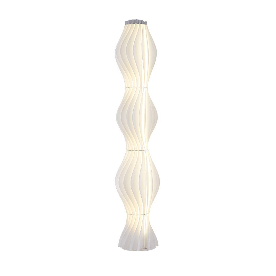 Vapor Floor Lamp | White Iron & Acrylic | Modern Design