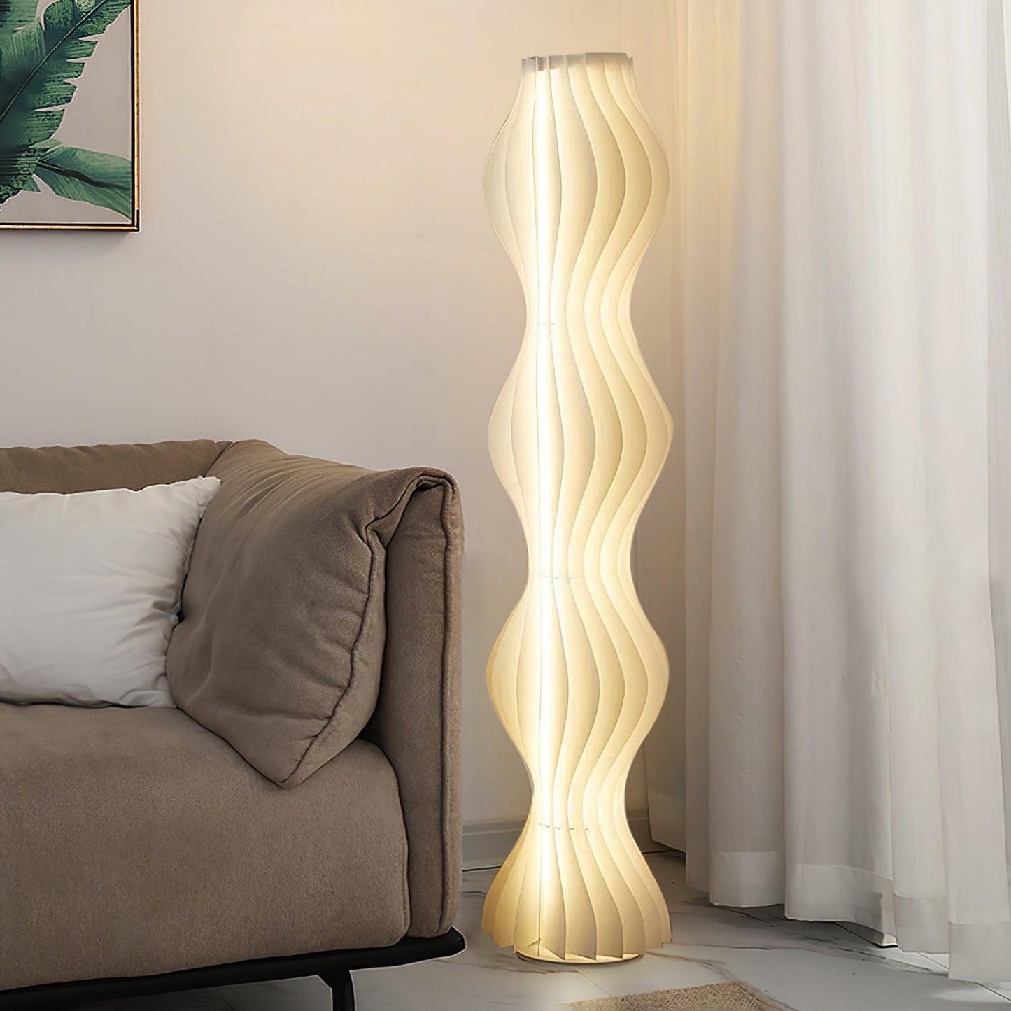 Vapor Floor Lamp | White Iron & Acrylic | Modern Design