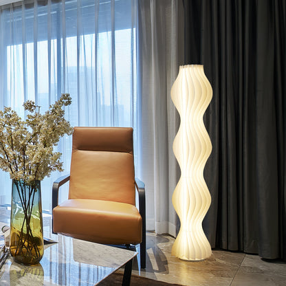 Vapor Floor Lamp | White Iron & Acrylic | Modern Design