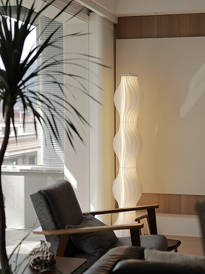 Vapor Floor Lamp | White Iron & Acrylic | Modern Design