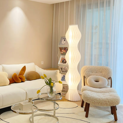Vapor Floor Lamp | White Iron & Acrylic | Modern Design