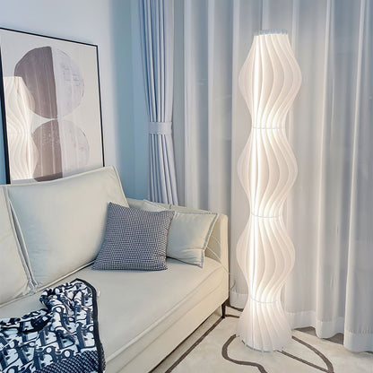 Vapor Floor Lamp | White Iron & Acrylic | Modern Design