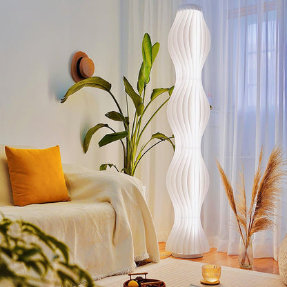 Vapor Floor Lamp | White Iron & Acrylic | Modern Design