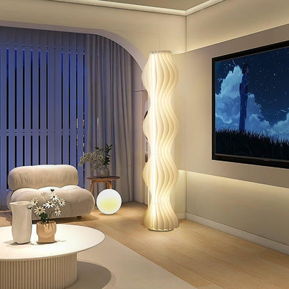 Vapor Floor Lamp | White Iron & Acrylic | Modern Design