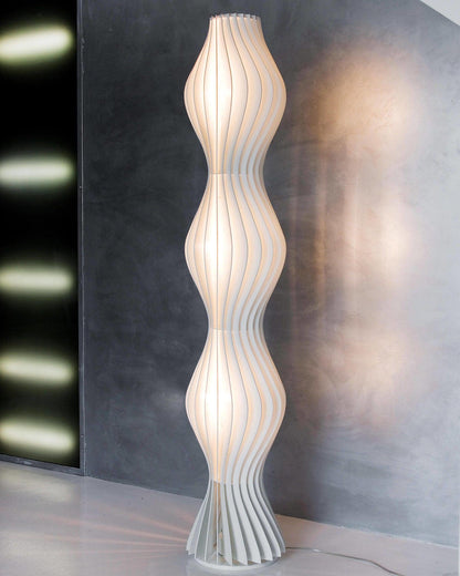 Vapor Floor Lamp | White Iron & Acrylic | Modern Design