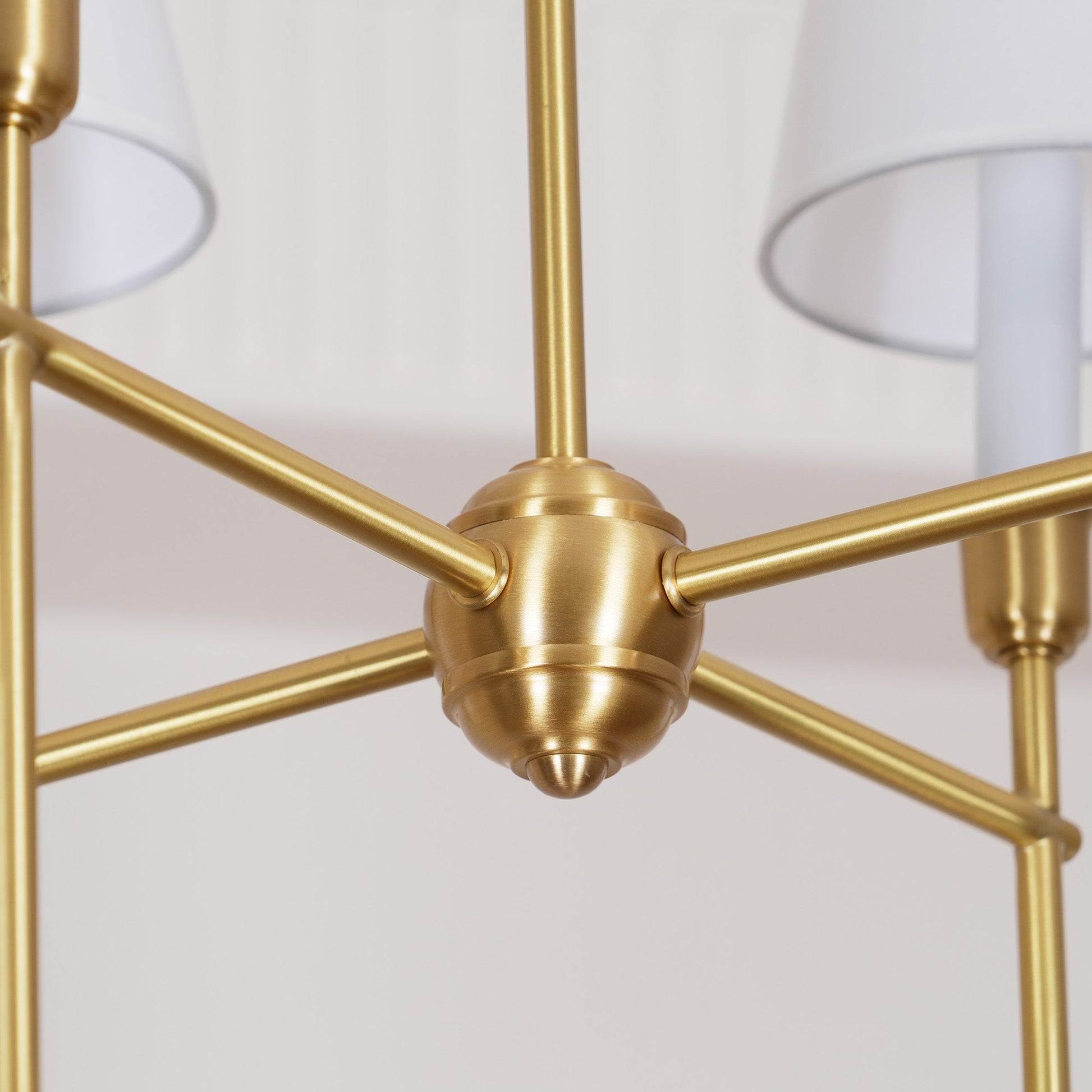 Vendome Chandelier | Brass & Fabric | 4-Lights or 8-Lights Options