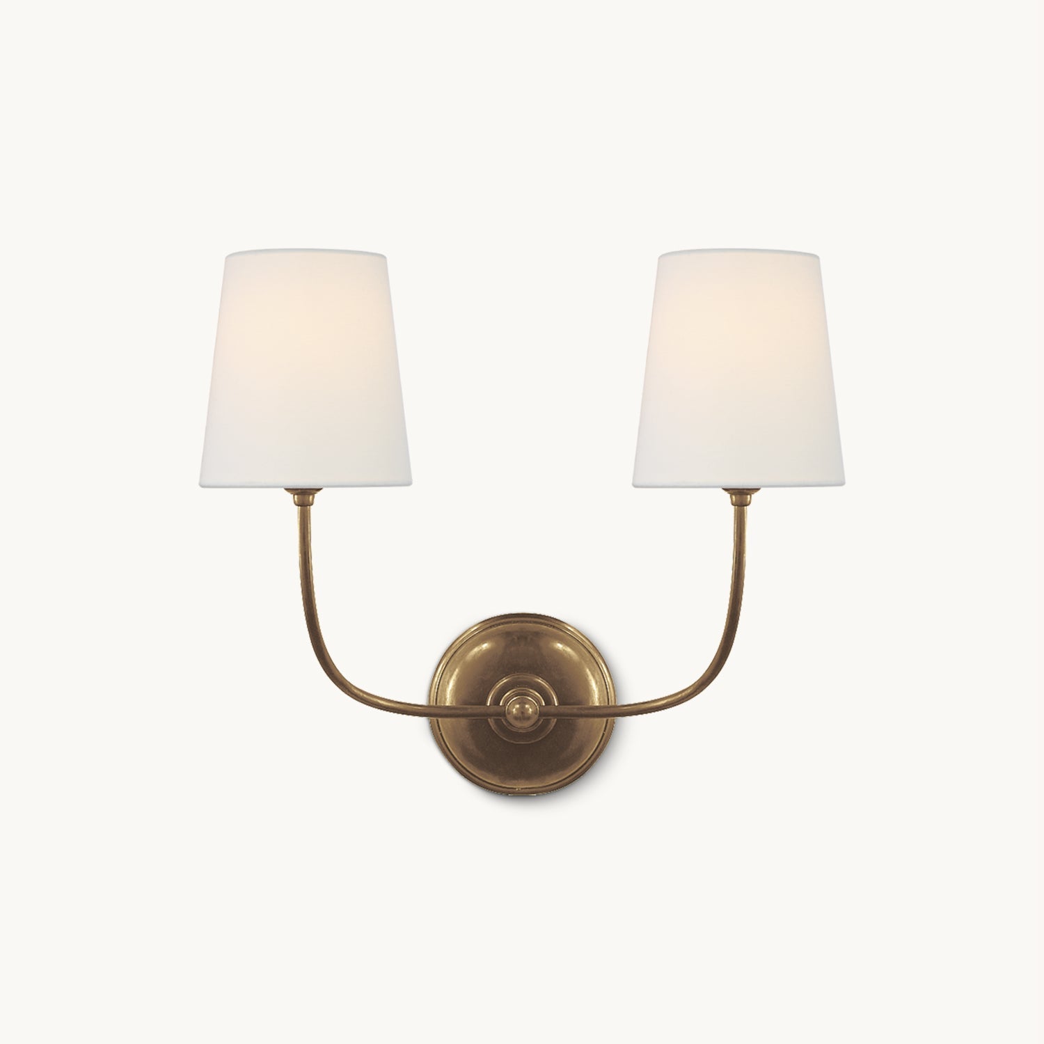 Vendome Wall Light | Brass & Fabric | Single Light