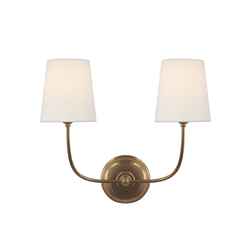 Vendome Wall Light | Brass & Fabric | Single Light