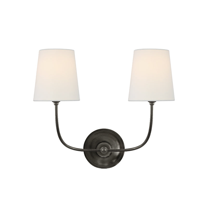 Vendome Wall Light | Brass & Fabric | Single Light