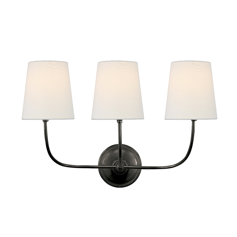 Vendome Wall Light | Brass & Fabric | Single Light