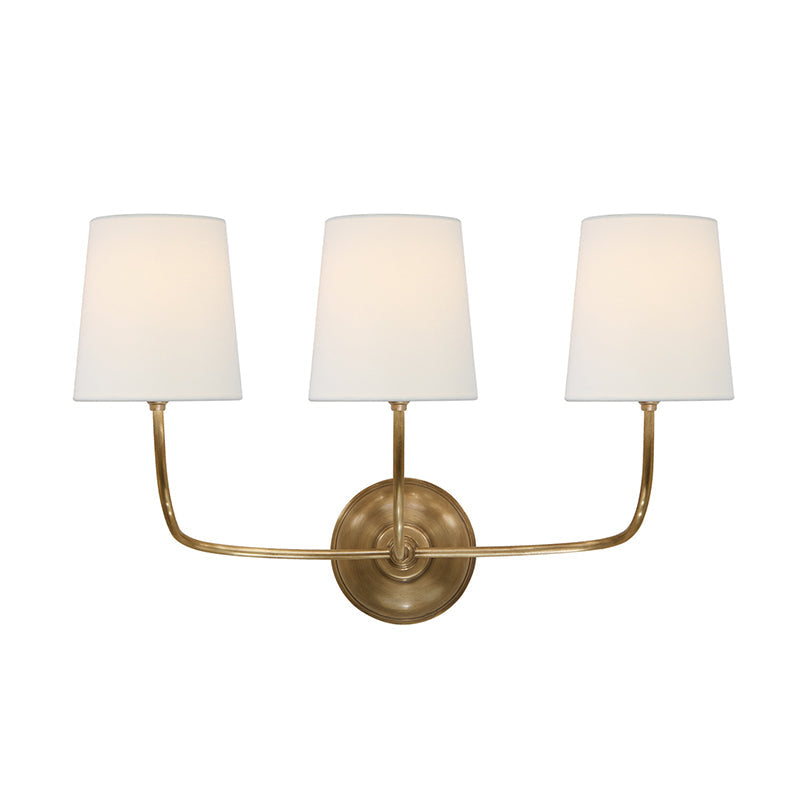 Vendome Wall Light | Brass & Fabric | Single Light