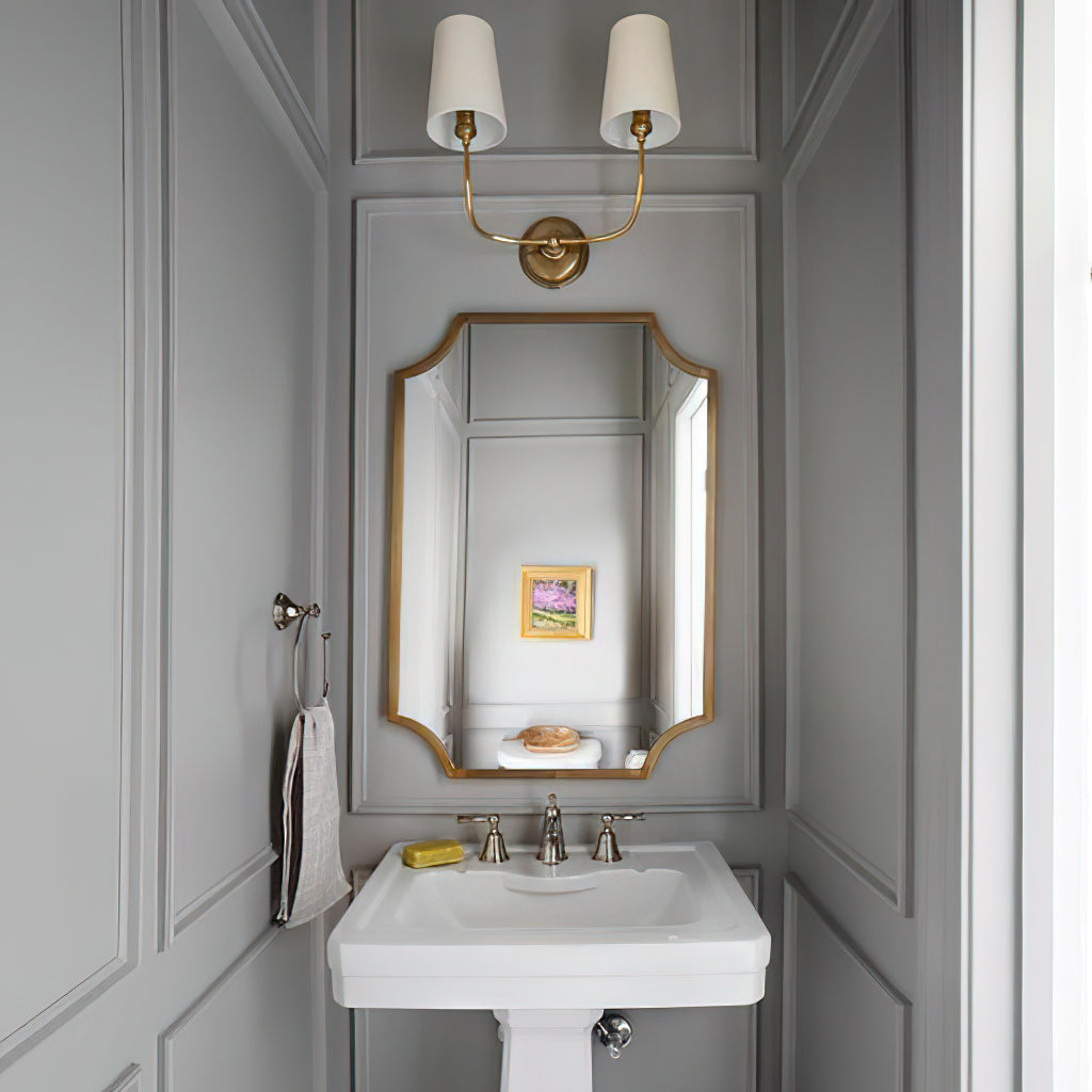 Vendome Wall Light | Brass & Fabric | Single Light
